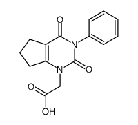 2-(2,4-dioxo-3-phenyl-6,7-dihydro-5H-cyclopenta[d]pyrimidin-1-yl)acetic acid Structure