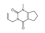 1-methyl-3-prop-2-enyl-6,7-dihydro-5H-cyclopenta[d]pyrimidine-2,4-dione Structure