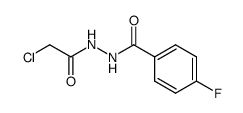 N'-(2-氯乙酰基)-4-氟苯甲酰肼结构式