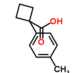 1-(对甲苯基)环丁烷-1-羧酸结构式