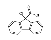 9-chloro-9H-fluorene-9-carbonyl chloride结构式