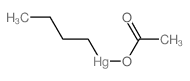 acetyloxy(butyl)mercury Structure