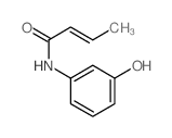 2-Butenamide,N-(3-hydroxyphenyl)- Structure