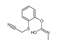 [2-(cyanomethylsulfanyl)phenyl] N-methylcarbamate结构式