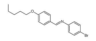 N-(4-bromophenyl)-1-(4-pentoxyphenyl)methanimine结构式