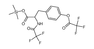 N,O-Bis(trifluoroacetyl)-L-tyrosine trimethylsilyl ester structure
