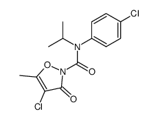 4-chloro-5-methyl-3-oxo-3H-isoxazole-2-carboxylic acid 4-chloro-N-isopropyl-anilide结构式