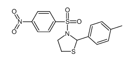 Thiazolidine, 2-(4-methylphenyl)-3-[(4-nitrophenyl)sulfonyl]- (9CI) picture