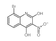 8-BROMO-3-NITROQUINOLINE-2,4-DIOL structure