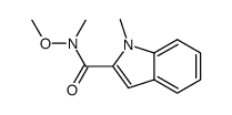N-methoxy-N-methyl-1-methylindole-2-carboxamide结构式