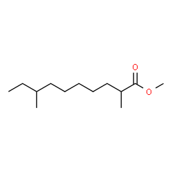 2,8-Dimethyldecanoic acid methyl ester结构式