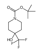 tert-butyl 4-hydroxy-4-(trifluoromethyl)piperidine-1-carboxylate Structure