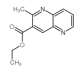 2-Methyl-1,5-naphthyridine-3-carboxylic acid ethyl ester结构式
