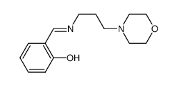 2-(((3-morpholinopropyl)imino)methyl)phenol Structure