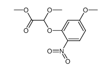 methyl α-(5-methoxy-2-nitrophenoxy)-α-methoxyacetate Structure