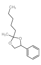 1,3-Dioxolane,2-methyl-2-pentyl-4-phenyl- structure