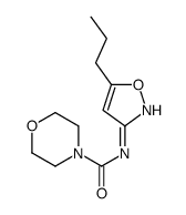 N-(5-propyl-1,2-oxazol-3-yl)morpholine-4-carboxamide结构式