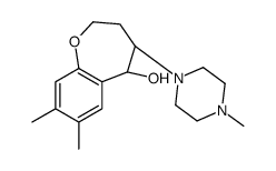 (5S)-7,8-dimethyl-4-(4-methylpiperazin-1-yl)-2,3,4,5-tetrahydro-1-benzoxepin-5-ol结构式