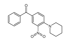 (3-nitro-4-piperidin-1-ylphenyl)-phenylmethanone Structure