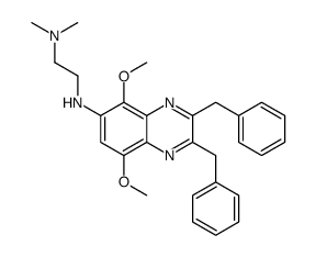 N-(2,3-dibenzyl-5,8-dimethoxyquinoxalin-6-yl)-N',N'-dimethylethane-1,2-diamine Structure