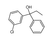 3-chloro-α-ethyl-benzhydrol Structure