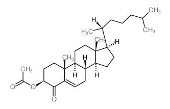 Cholest-5-en-4-one,3-(acetyloxy)-, (3b)- (9CI) structure