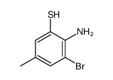 2-amino-3-bromo-5-methylbenzenethiol Structure