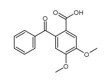 4,5-dimethoxy-2-benzoylbenzoic acid结构式