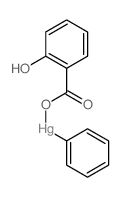 (2-hydroxybenzoyl)oxy-phenylmercury结构式