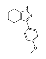 4,5,6,7-tetrahydro-3-(4-methoxyphenyl)-1H-indazole structure