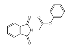 2H-Isoindole-2-aceticacid, 1,3-dihydro-1,3-dioxo-, phenyl ester结构式