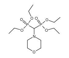 P,P'-morpholin-4-ylmethanediyl-bis-phosphonic acid tetraethyl ester结构式