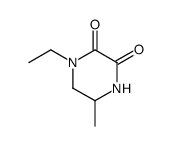 2,3-Piperazinedione,1-ethyl-5-methyl- structure