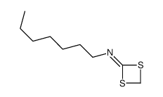 N-heptyl-1,3-dithietan-2-imine结构式