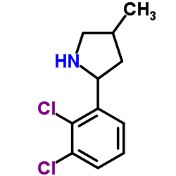 Pyrrolidine, 2-(2,3-dichlorophenyl)-4-methyl- (9CI) Structure