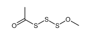 S-(methoxydisulfanyl) ethanethioate Structure