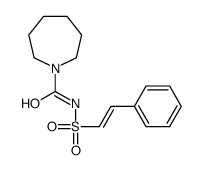 N-(2-phenylethenylsulfonyl)azepane-1-carboxamide Structure