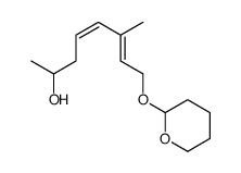6-methyl-8-(oxan-2-yloxy)octa-4,6-dien-2-ol结构式