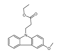 ethyl 3-(3-methoxycarbazol-9-yl)propanoate Structure