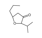 3(2H)-Furanone,dihydro-2-(1-methylethyl)-5-propyl-,(2R,5S)-rel-(9CI) Structure