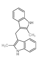 1H-Indole,3,3'-methylenebis[2-methyl- Structure