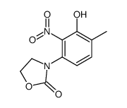 3-(3-hydroxy-4-methyl-2-nitrophenyl)-1,3-oxazolidin-2-one结构式