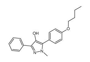 5-(4-butoxyphenyl)-1-methyl-3-phenylpyrazol-4-ol结构式