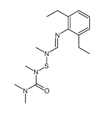 1-[(2,6-diethylphenyl)iminomethyl-methylamino]sulfanyl-1,3,3-trimethylurea Structure