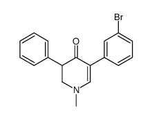 5-(3-bromophenyl)-1-methyl-3-phenyl-2,3-dihydropyridin-4-one Structure