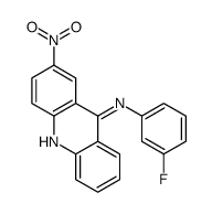 N-(3-fluorophenyl)-2-nitroacridin-9-amine结构式