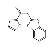 2-(1,3-benzothiazol-2-yl)-1-(furan-2-yl)ethanone结构式