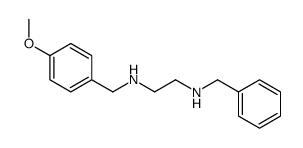 N-benzyl-N'-[(4-methoxyphenyl)methyl]ethane-1,2-diamine Structure