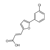 3-[5-(3-chlorophenyl)furan-2-yl]prop-2-enoic acid结构式