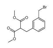 dimethyl 2-[[3-(bromomethyl)phenyl]methyl]propanedioate结构式